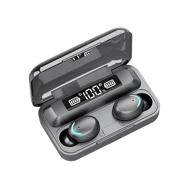 Tws F9-5 Wireless Earbud Stereo Noise Reduction Headphone Touch Control Earphone Power Bank Headset Support All Phone F9 Earbuds