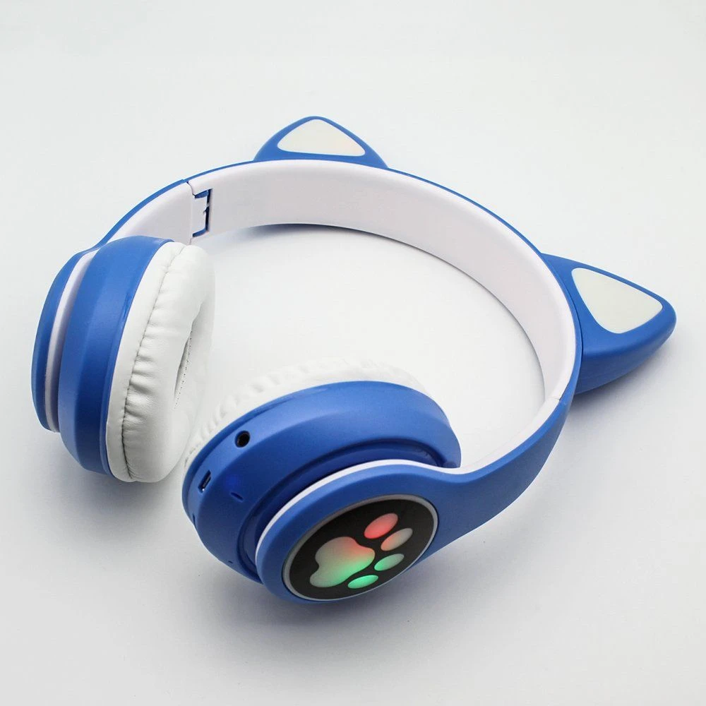 Tws Stn28 Cute Children Headphone Cat Ears Kids Protective Headphones Wireless Headset