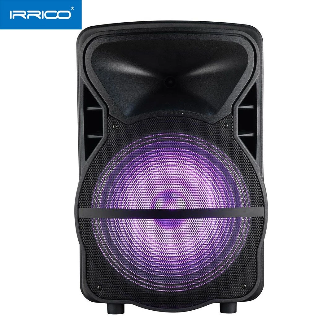 Tws Trolley 15″ Karaoke Bluetooth Sound Speaker with LED Light