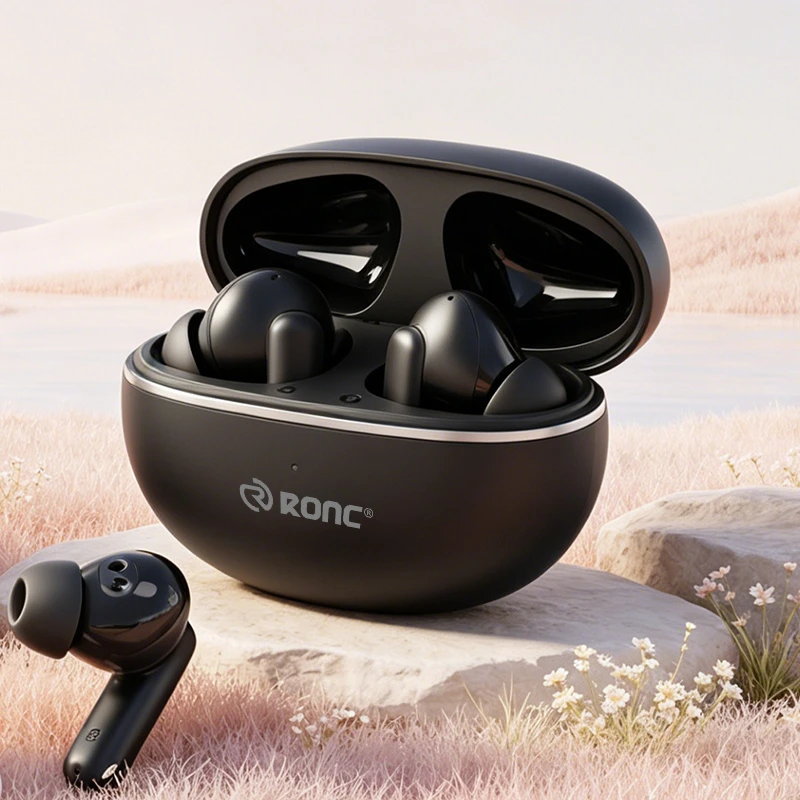 Tws True Wireless Earbuds in-Ear Headphones with Anc Noise Canceling Heart Rate Monitoring