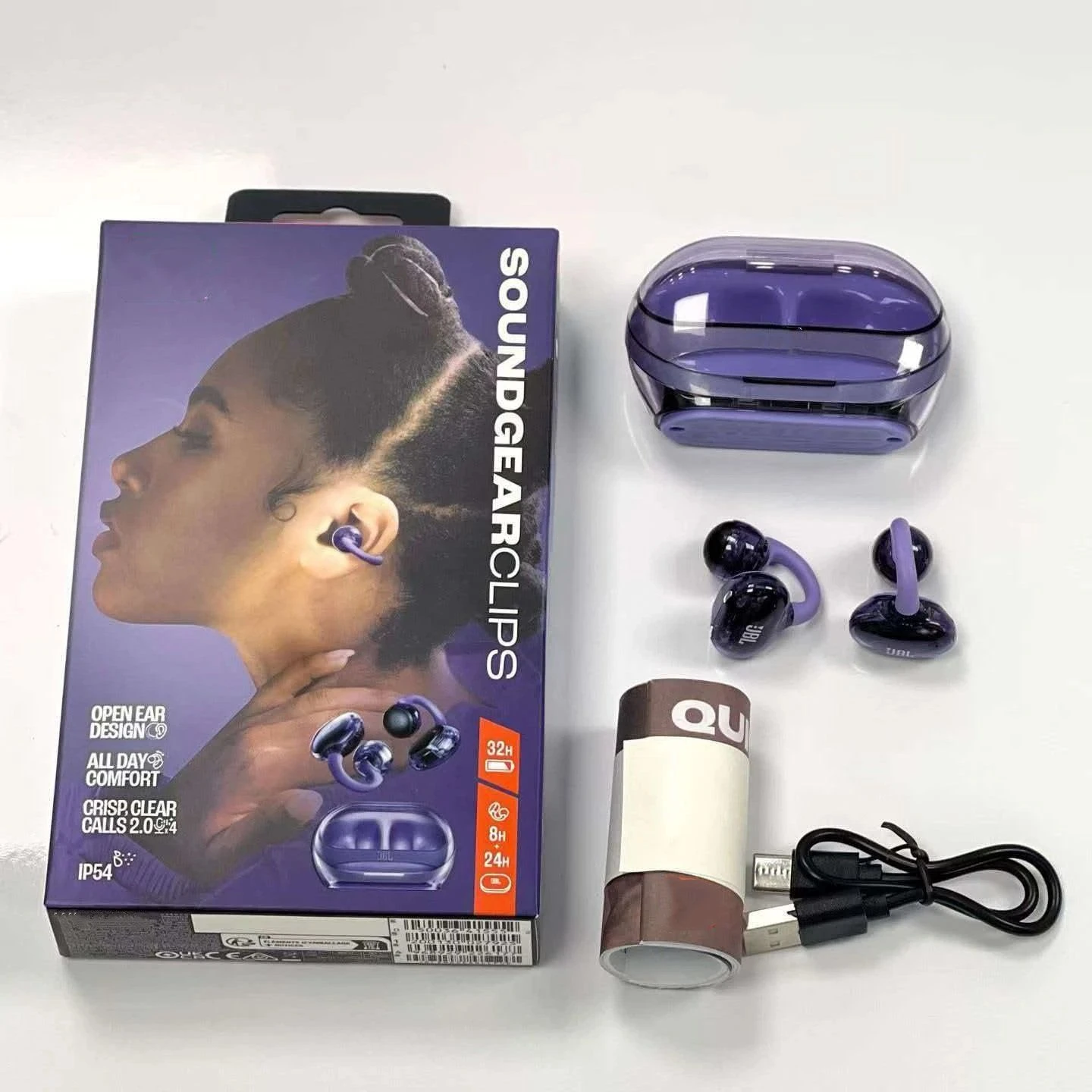 Tws Wireless Earbuds Soundgear Clips -Open Ear Headphones for Situational Awareness