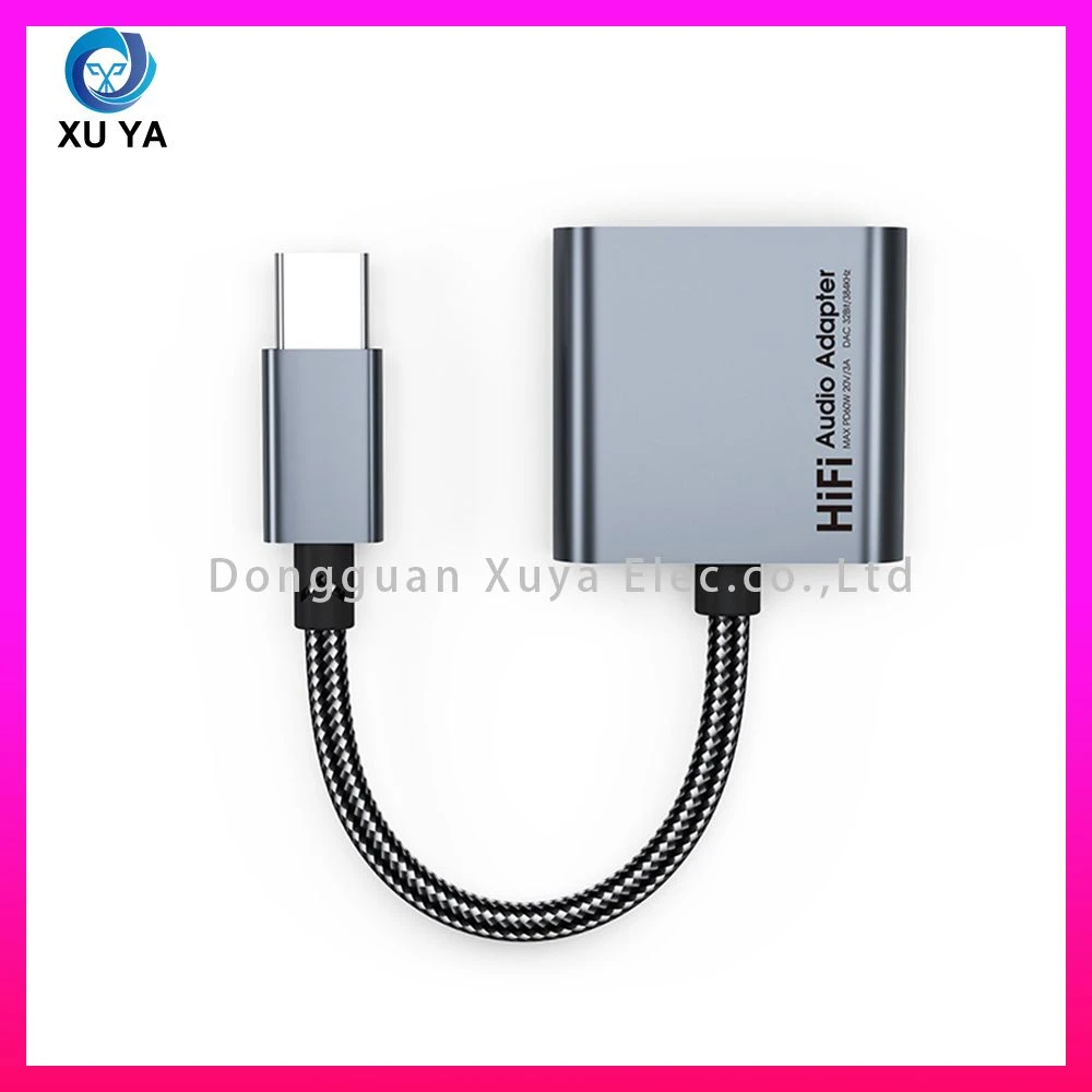 Type-C to 3.5mm Audio Adapter, 2-in-1 Charging & HiFi Sound Cable for Tablets Laptops Fatory