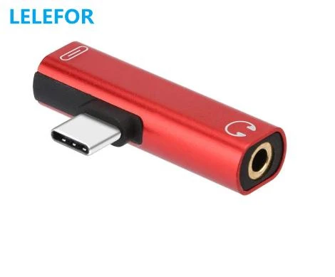 Type C to Type-C 3.5mm Jack Adapter Cable Dual Headphone Aux Splitter Adapter for P30 P20 P10 PRO Mi 8 6 USB C Charging