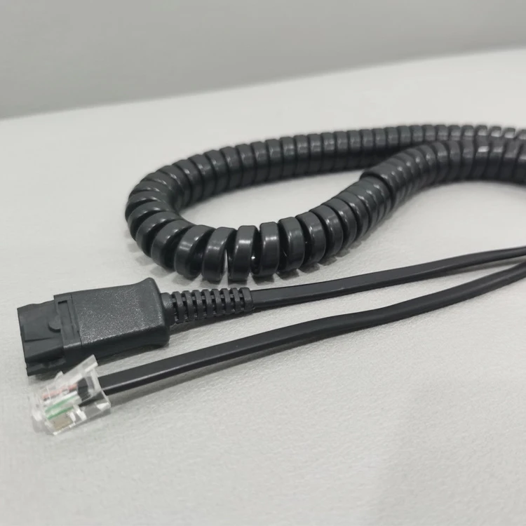 U10p U10-P Call Center Telephone Headset Adapter Cable Quick Disconnect Cable to Rj9 Plug Adapter Replacement Compatible with Plt Qd Headsets