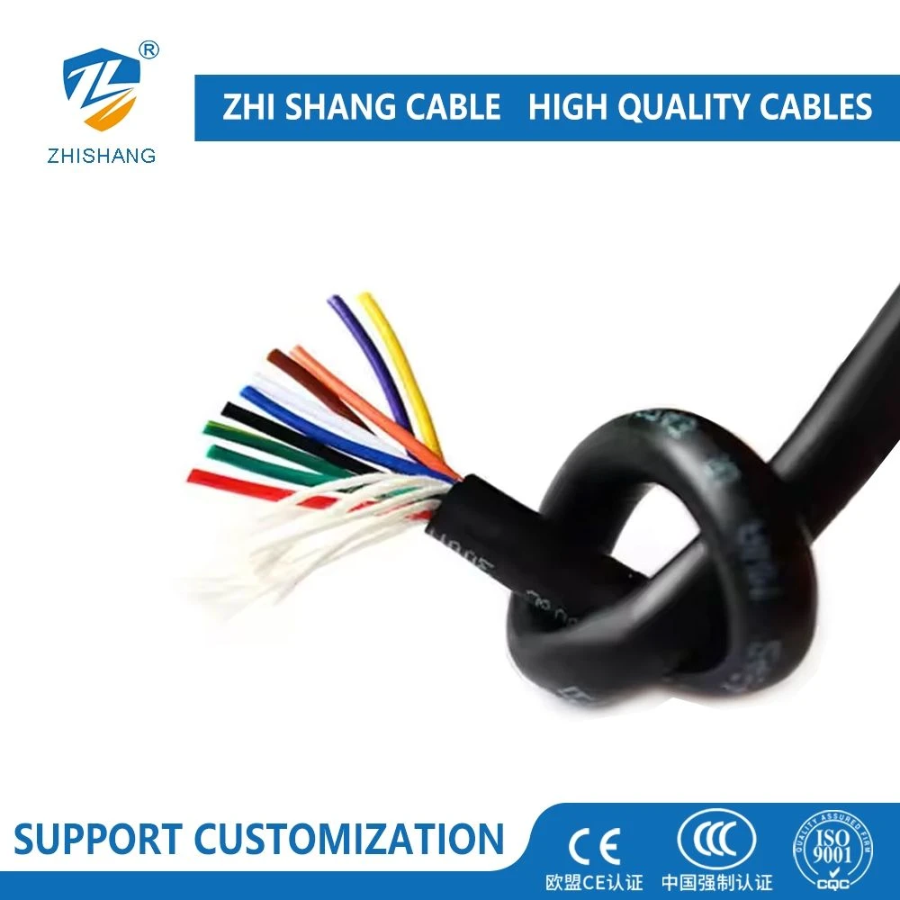 UL Certification Trvv Shielded Cable Wire 2/3/4/5 Core Audio Headphone Signal Copper Control Wire