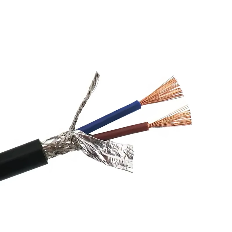UL2547 80â Heat Resistant Sr-PVC Insulated 24AWG 2c Stranded Copper Shielded Cable for Audio Equipment