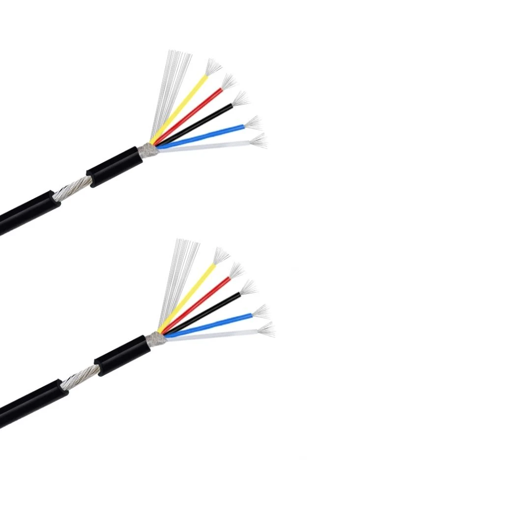 UL2547 80℃ Sr-PVC Insulated 24AWG 2c Shielded Cable for Automotive Audio Measuring Instrument