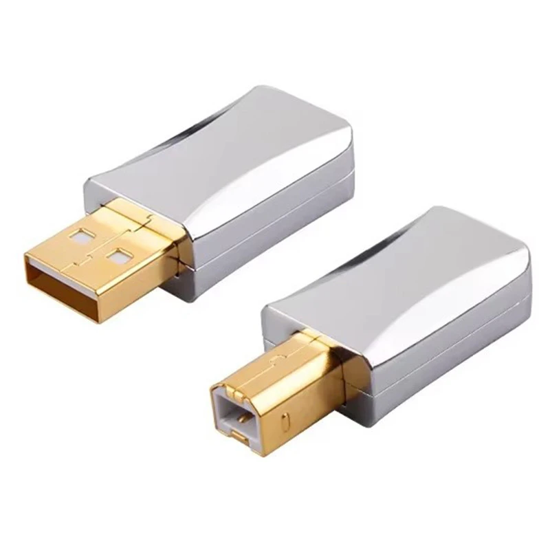 USB Gold Plating A/B-Type Decoding Data Cable DAC Sound Card Terminal Plug