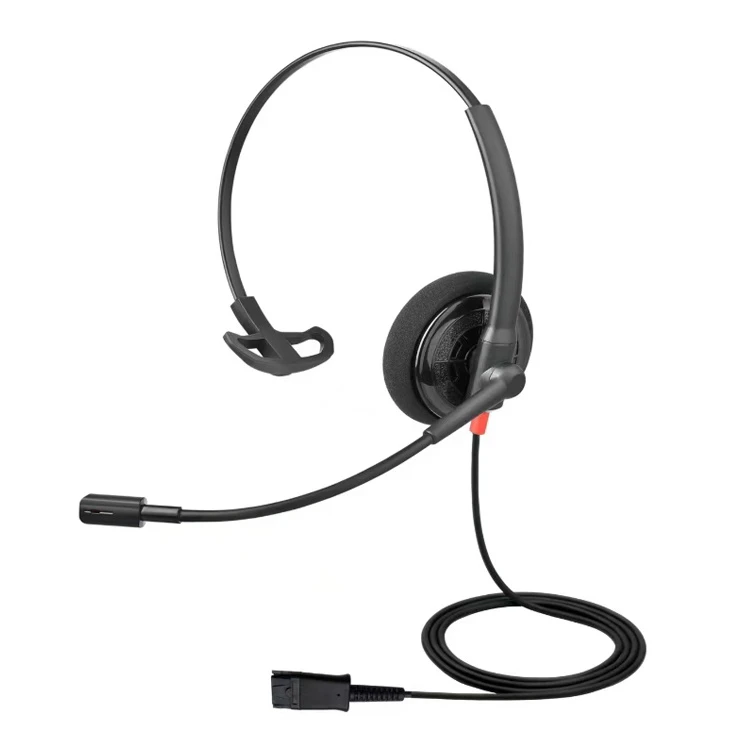 USB Headset for PC, Computer, Noise Canceling Microphone, on Ear Headphones for Laptop Call Center Work Office Skype