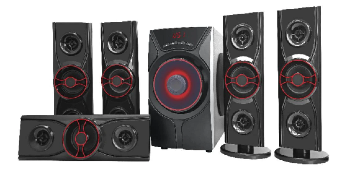 USB TF Play FM 5.1 Multimedia Speakers Home Theater System
