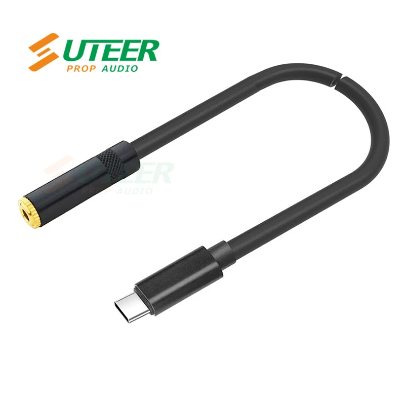 USB Type-C Male to 3.5mm Mini Jack Headphone Adapter Cable
