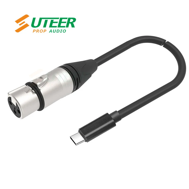 USB Type-C Male to 3-Pin XLR Female Audio Cable