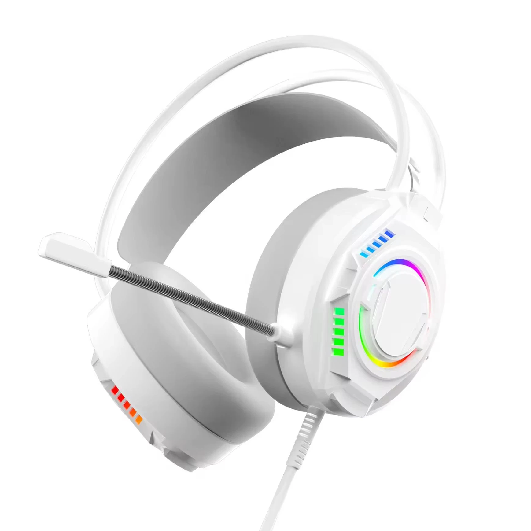 USB Wired Anc Headphones with Microphone for PS 4 on-Ear & Over-Ear Computer Headset Video Game ‘eating Chicken’