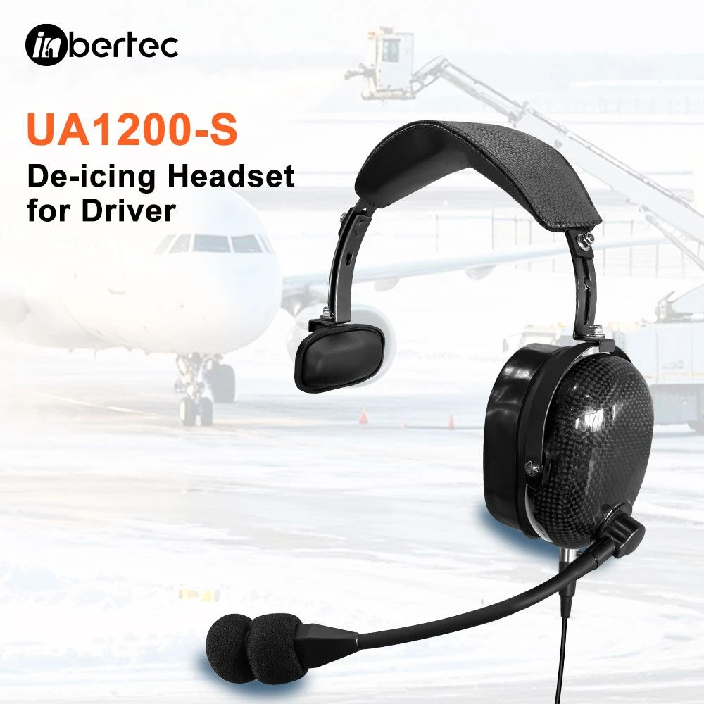 Ua1200s Ultra-Lightweight Comfortable Durable De-Icing Ground Support Headset for Driver
