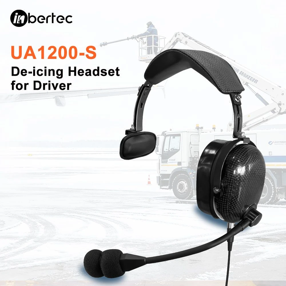 Ua1200s Ultra-Lightweight Comfortable Rugged De-Icing Ground Support Communication Headset for Drivers