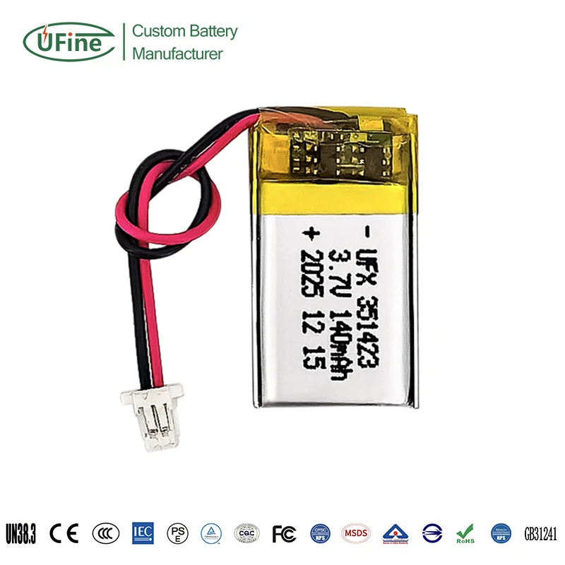 Ufx351426 3.7V 140mAh Bluetooth Earphone Battery