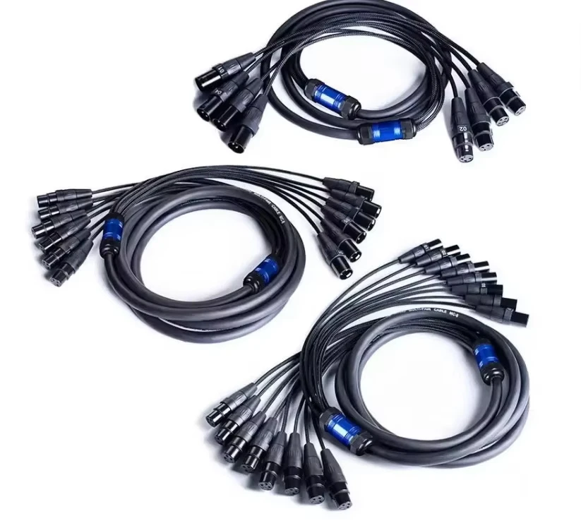 Ultra Flexible 4 Channel XLR Female to Male Audio Snake with Oxygen Free Copper Conductors for Theater Installation
