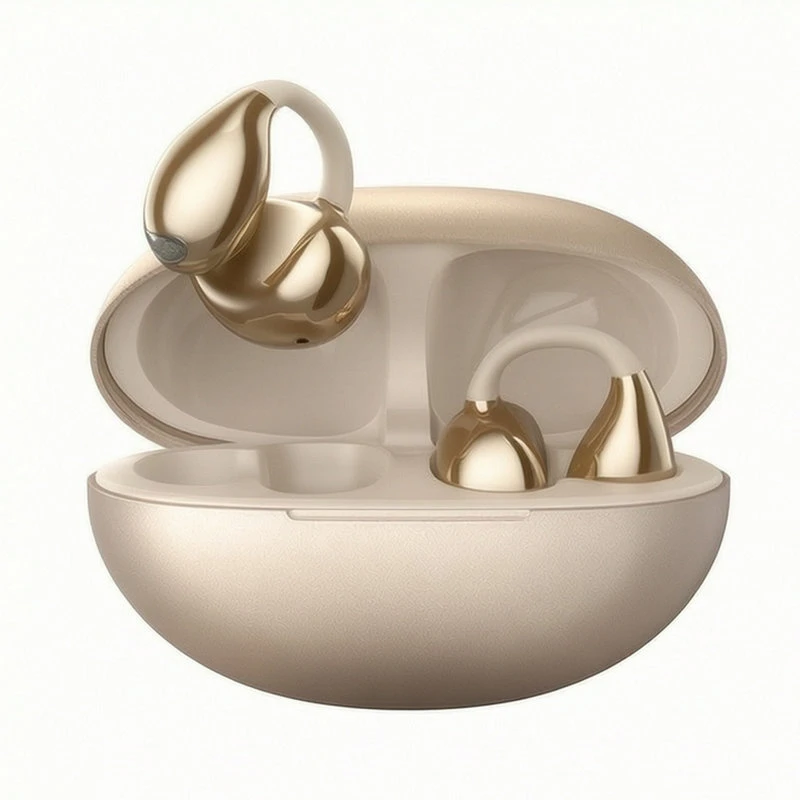Ultra-Lightweight Open-Ear Wireless Earbuds with Bluetooth 6.0 Connectivity