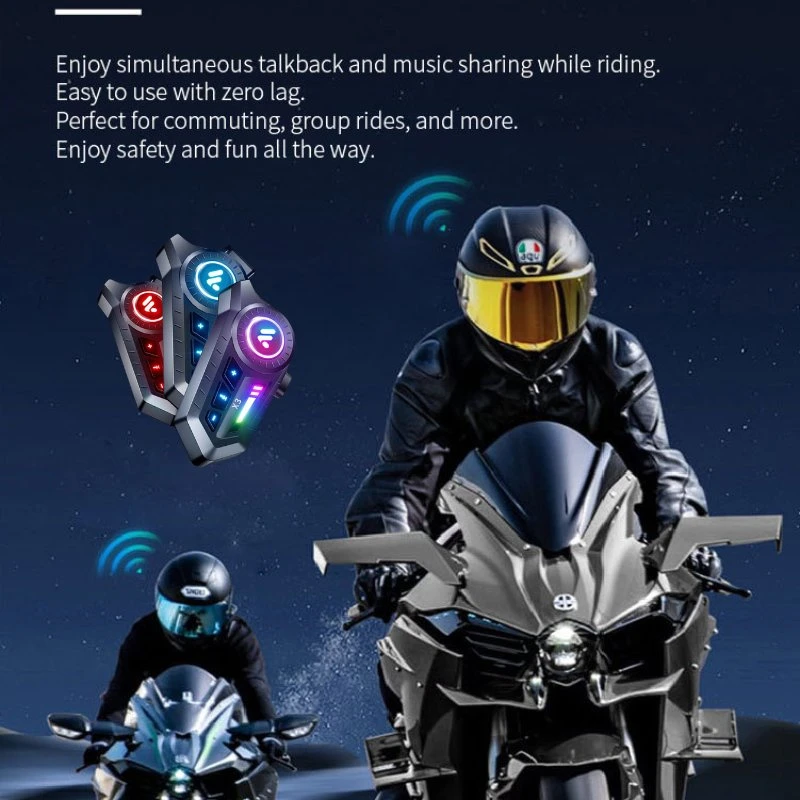 Ultra Thin Embedded Helmet Headset Mic Built-in Bluetooth Headset, Motorcycle