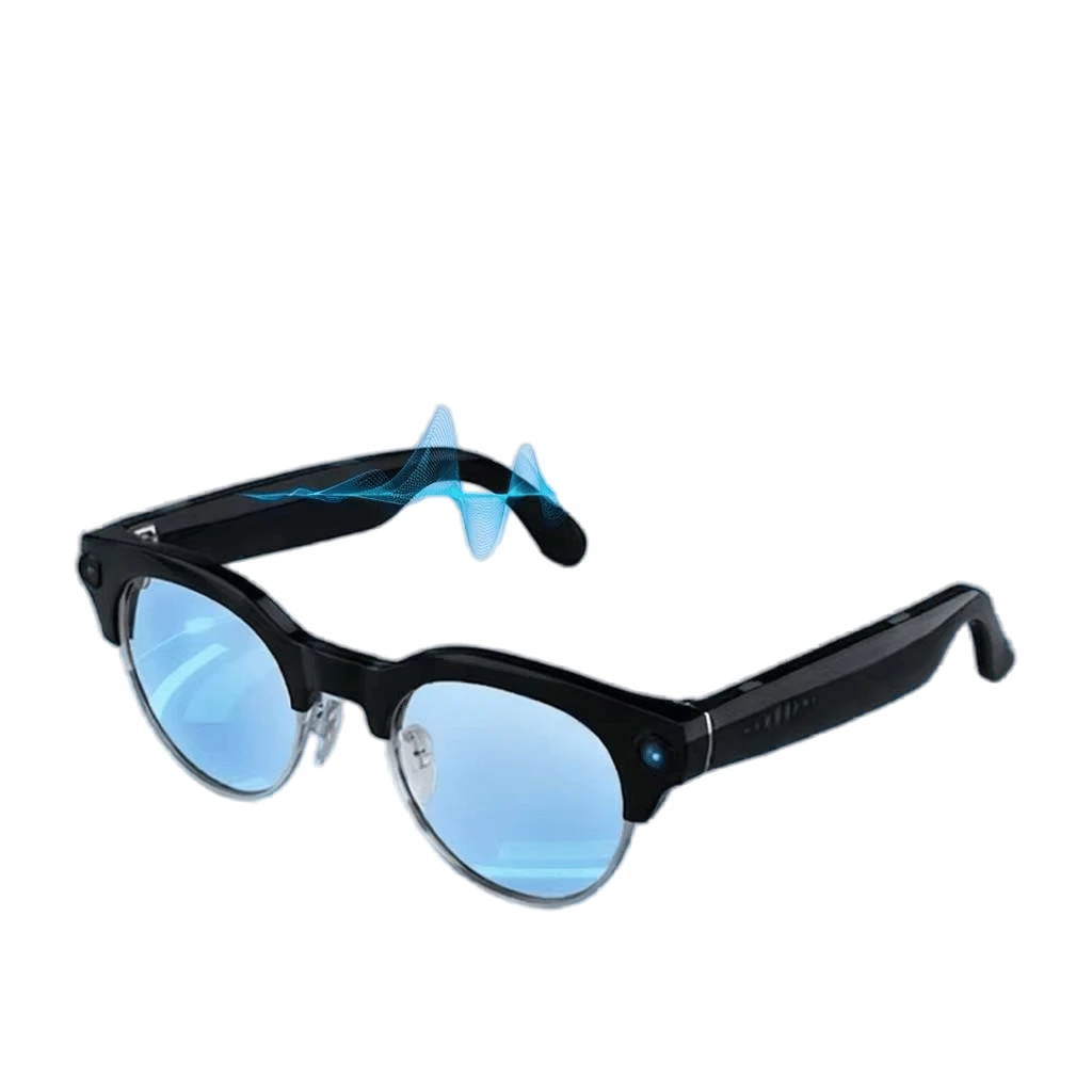 V03-T8 8MP Ai Smart Glasses with Eis & Bt Call