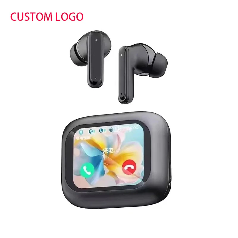V10 Noise Canceling Smart Touch Screen Earphones Wireless Sports Gaming in Earbuds Probably Promotional Gift Custom Logo