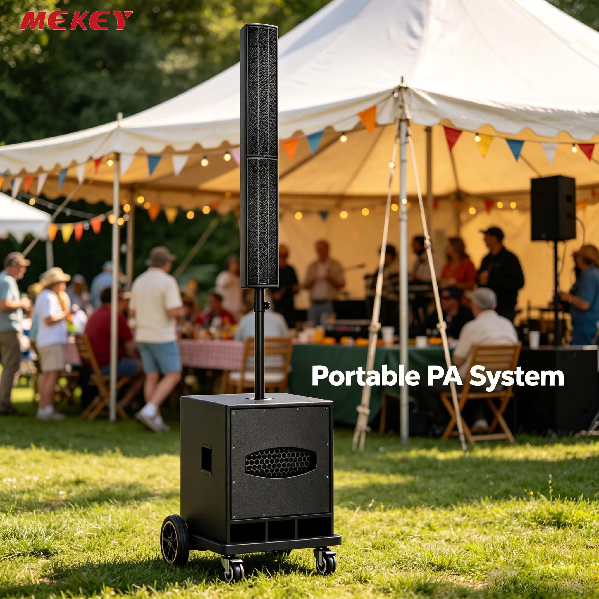 Versatile Audio System Column Speaker with 8 Ohm Nominal Impedance