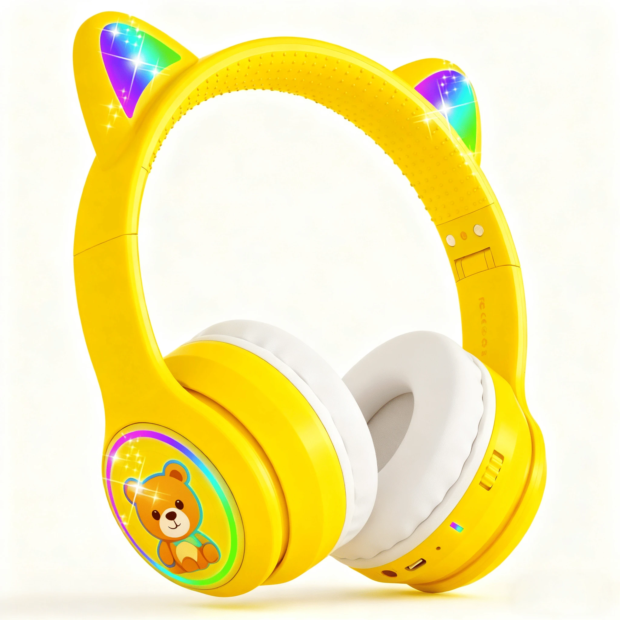 Vibrant Wireless Headphones for Kids with Integrated Microphone