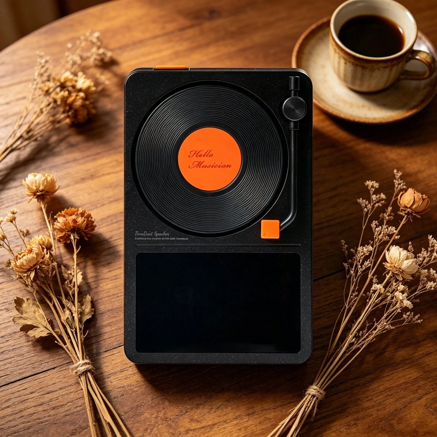Vintage Clock Bluetooth Speaker with 15W Dual Speakers for Living Room