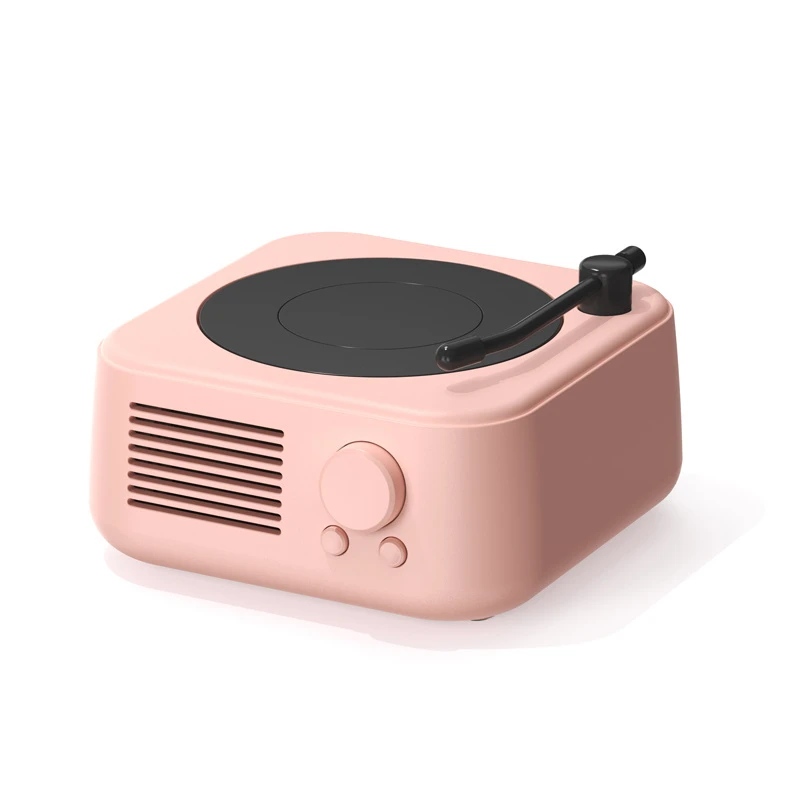Vintage Retro Mini TF Card Bluetooth Speaker Portable for Bedroom Desk Home