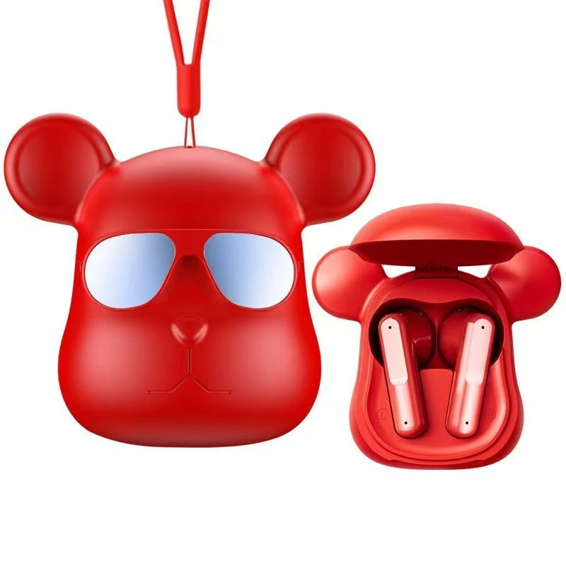 Violent Bear Shape in-Ear Headphones for Kids with LED Indicator and Wireless