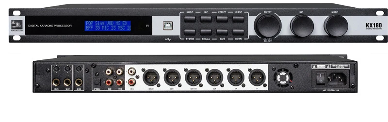 Vocal Effects Karaoke Professional Digital Kx180 Audio Sound Processor