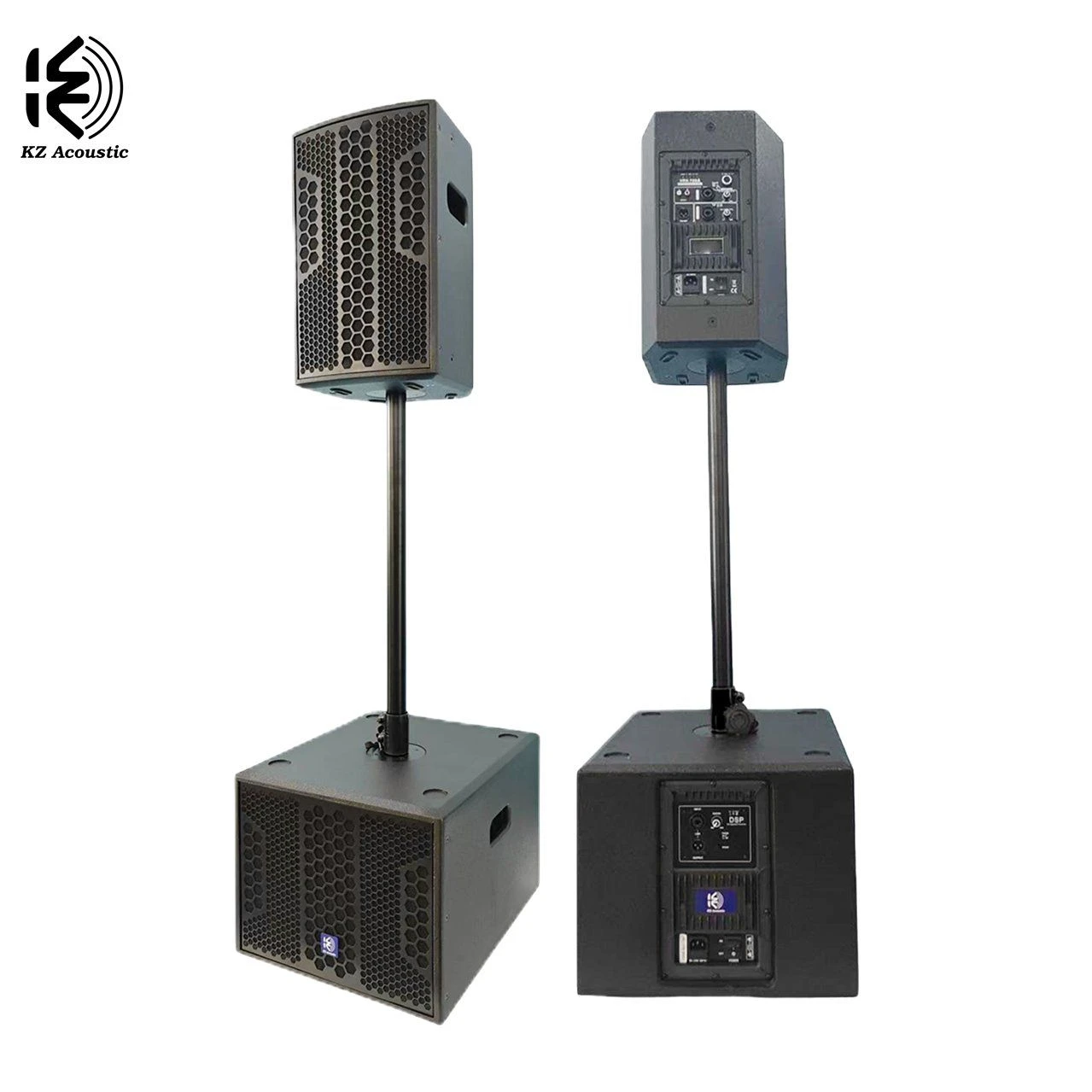 Vrx712SA+Vrx710b 12 Inch Active DSP Subwoofer with 10 Inch PA Speaker