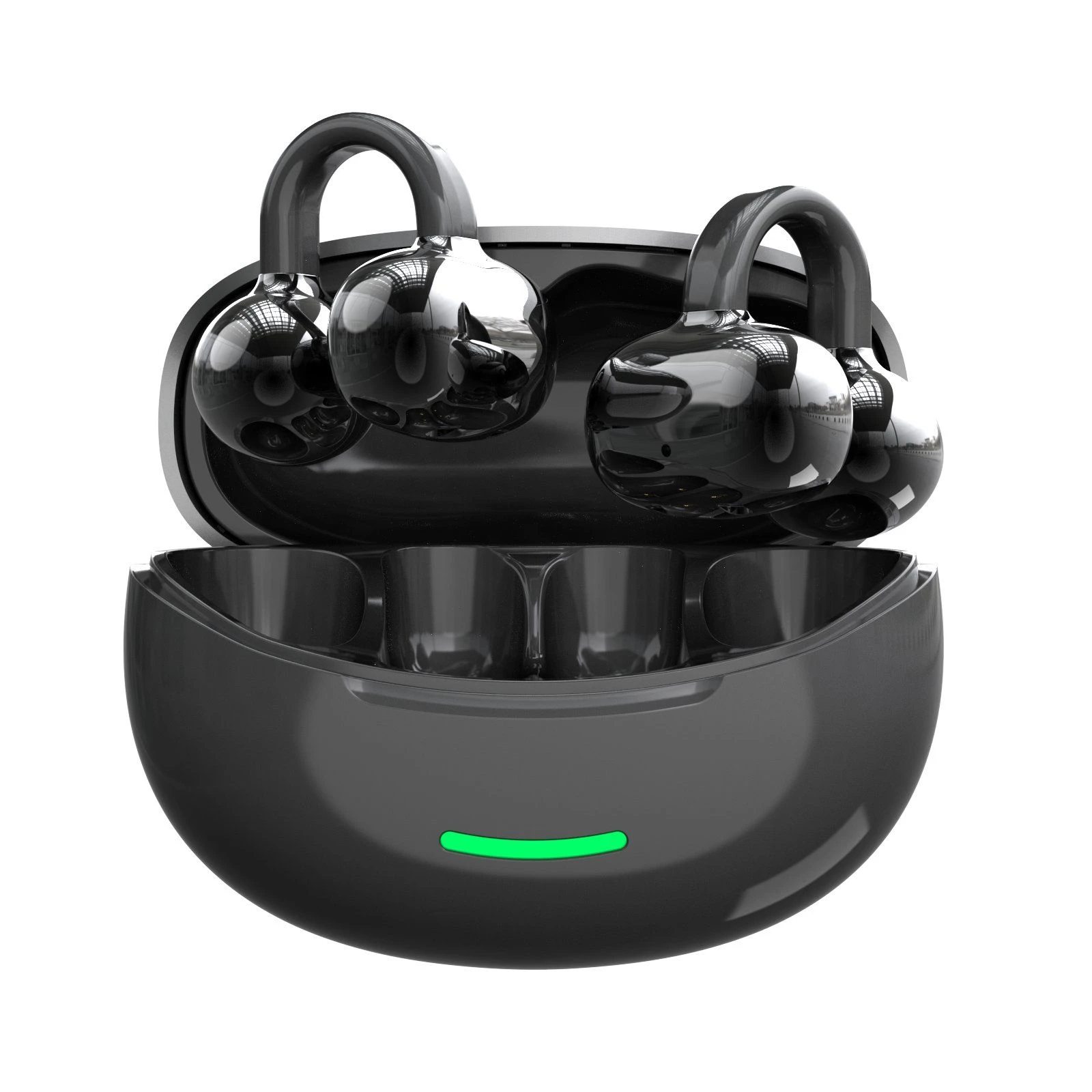 W19 Tws Clip on Earbuds Touch Bluetooth 5.4 Low Latency Gaming Headphones