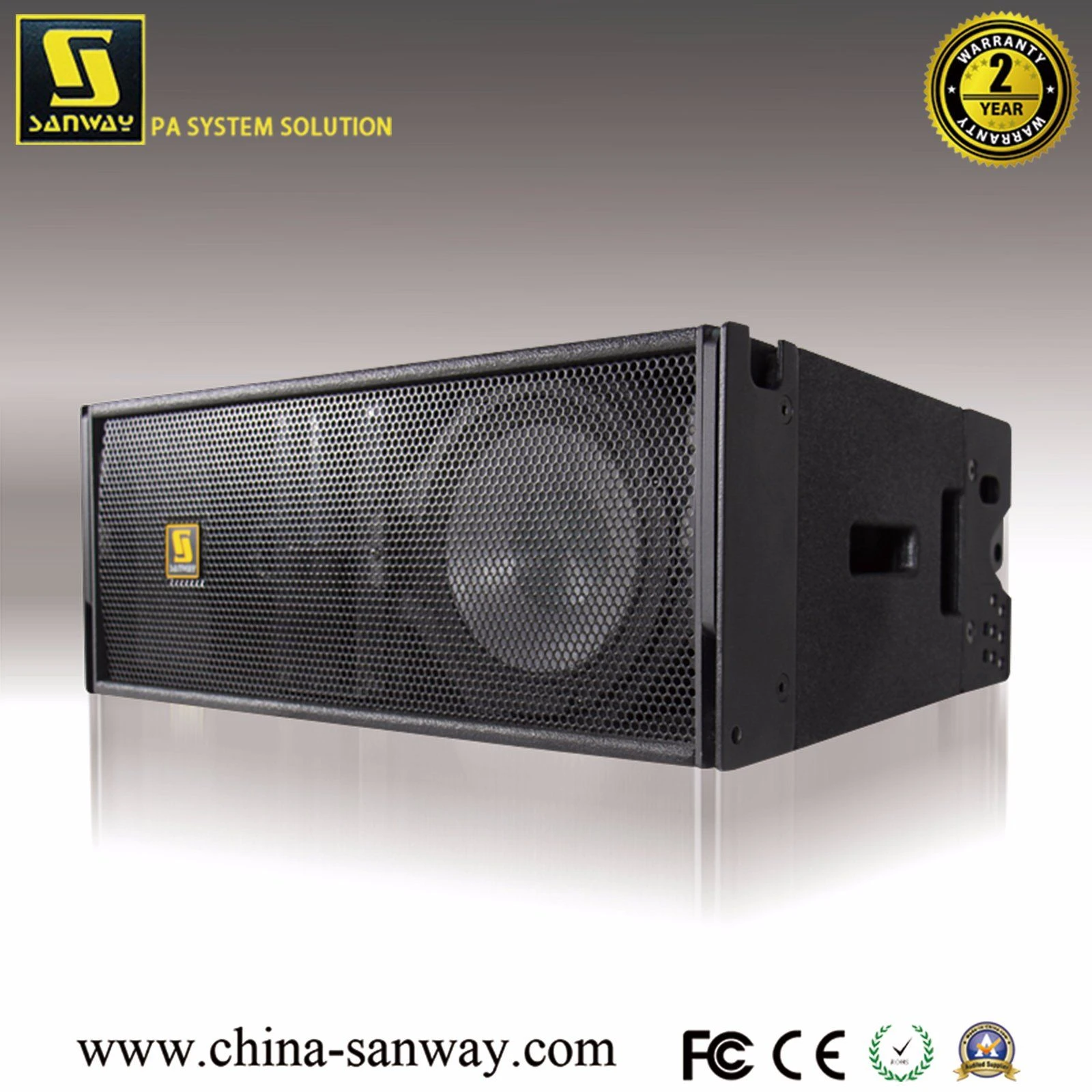 W8lm Dual 8 Inch Three Way Touring Line Array Speaker, Mini Professional Audio System, Passive or Bi-AMP Operation, Neodymium Driver