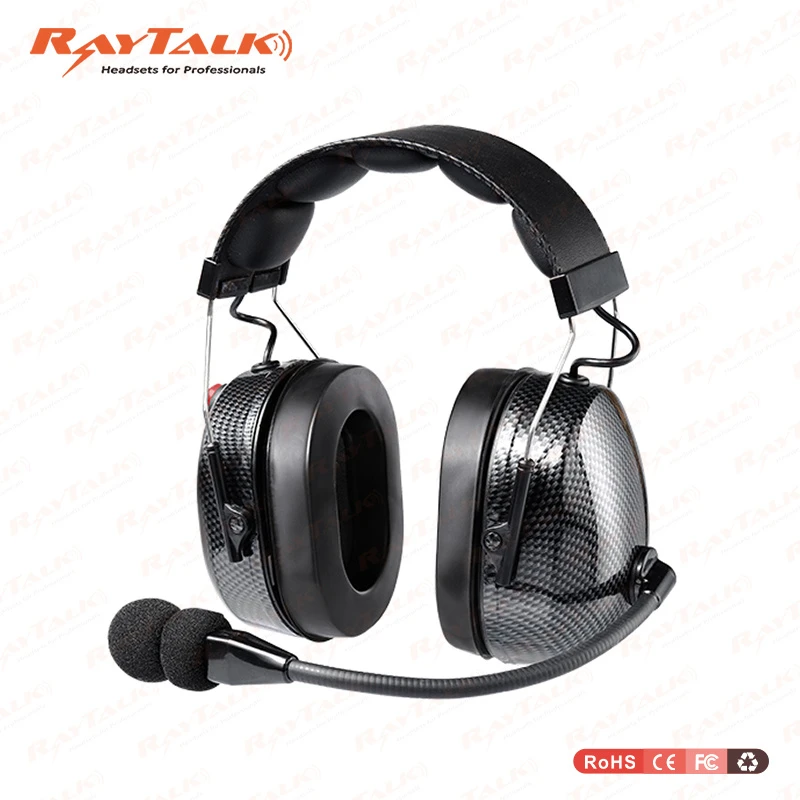 Walkie Talkie Noise Canceling Carbon Fiber Headset