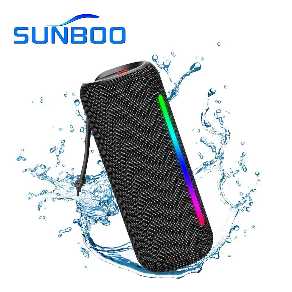 Waterproof Bluetooth Speakers Outdoor Wireless Portable Speaker for Camping Beach Sports with LED Light