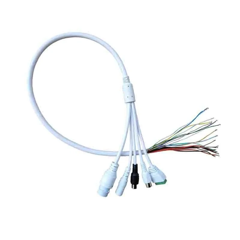 Waterproof Custom RJ45 Monitor Wire Harness CCTV Security Camera Cable