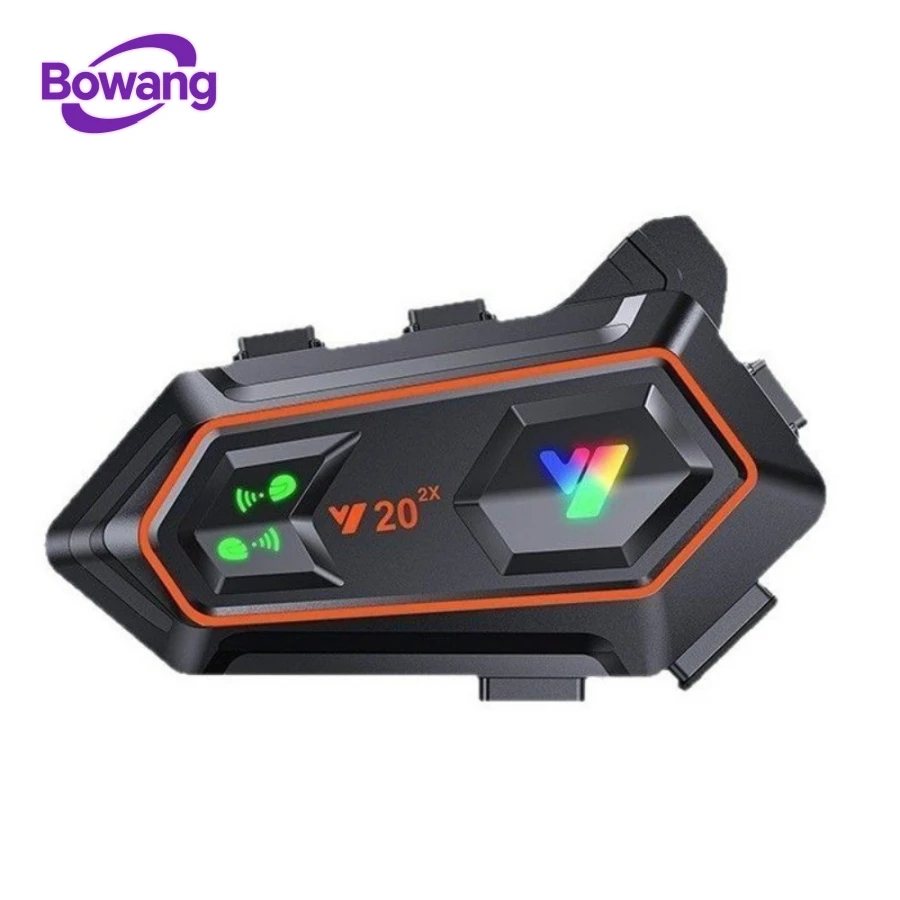 Waterproof Handsfree Motorcycle Helmet Bluetooth Headset 1000m 2-Way Intercom for Motorbike Riding
