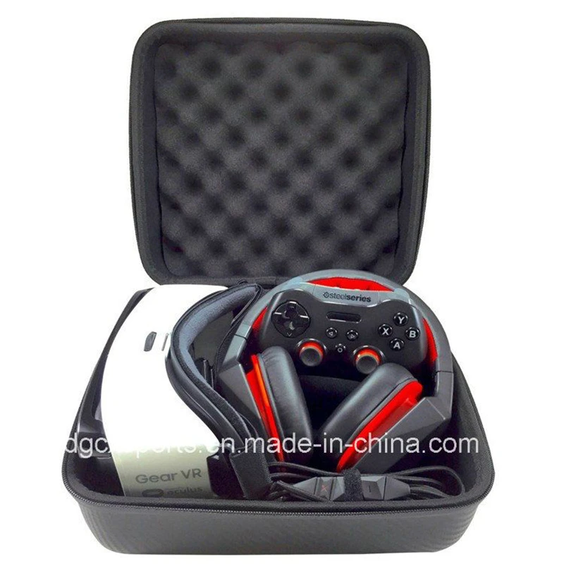 Waterproof Portable Hard EVA Headphone Earphone Tool Carry Storage Travel Case Bag, EVA Speaker Zipper Carrying Hard Protective Shockproof Box Package Case