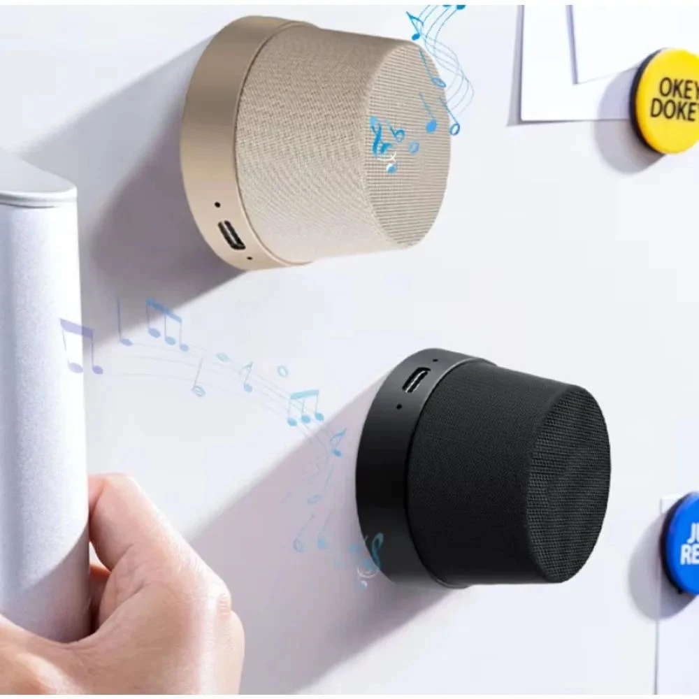 Waterproof Portable Mini Bluetooth Speaker with Magnetic Wireless Charger