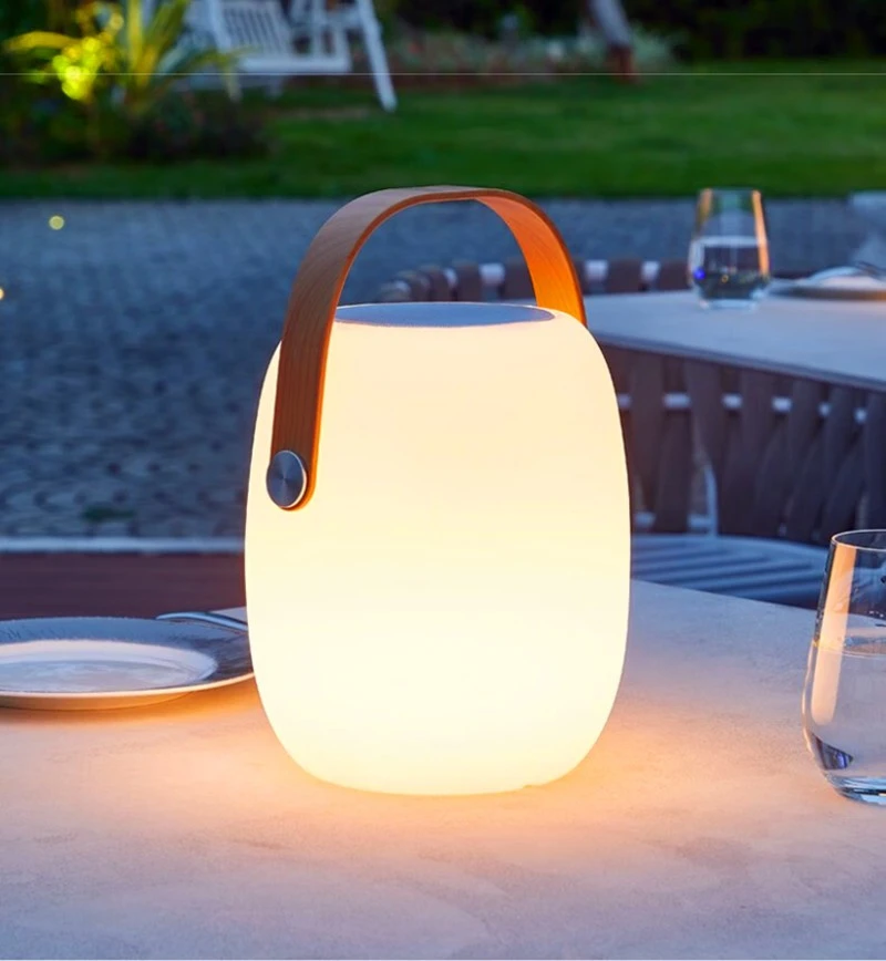 Waterproof Smart Speaker Blue Tooth Wireless LED Light Table Lamp with Speaker for Garden Party Home Theater