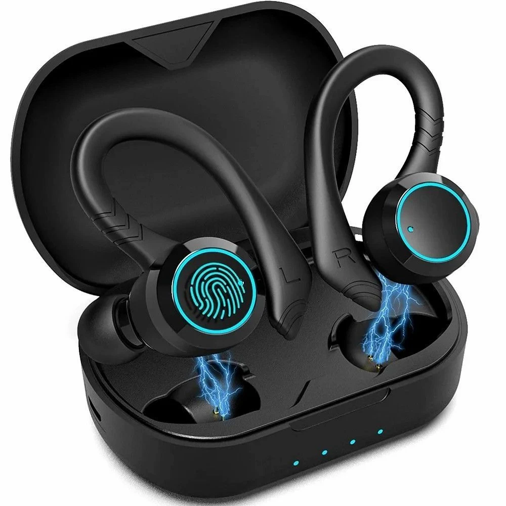 Waterproof Sport Earhook Music Wireless Earbuds Bluetooth-Compatible Tws Earphone