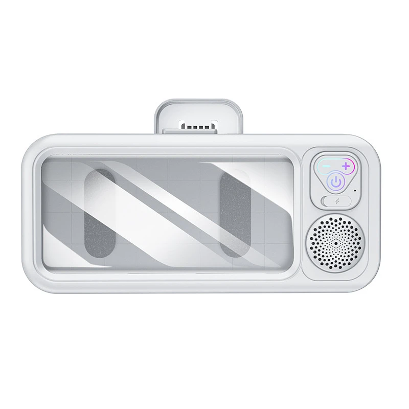 Waterproof Touch Mobile Phone Holder for Bathroom, Showering, Watching TV Shows, Wireless RGB Bluetooth Speaker