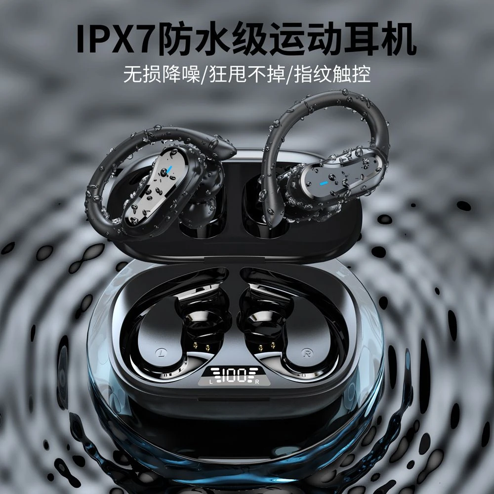 Waterproof Tws Bluetooth Earbuds, in-Ear Smart Noise-Canceling, Ipx7 Waterproof, Long-Lasting Battery Wireless Earphones