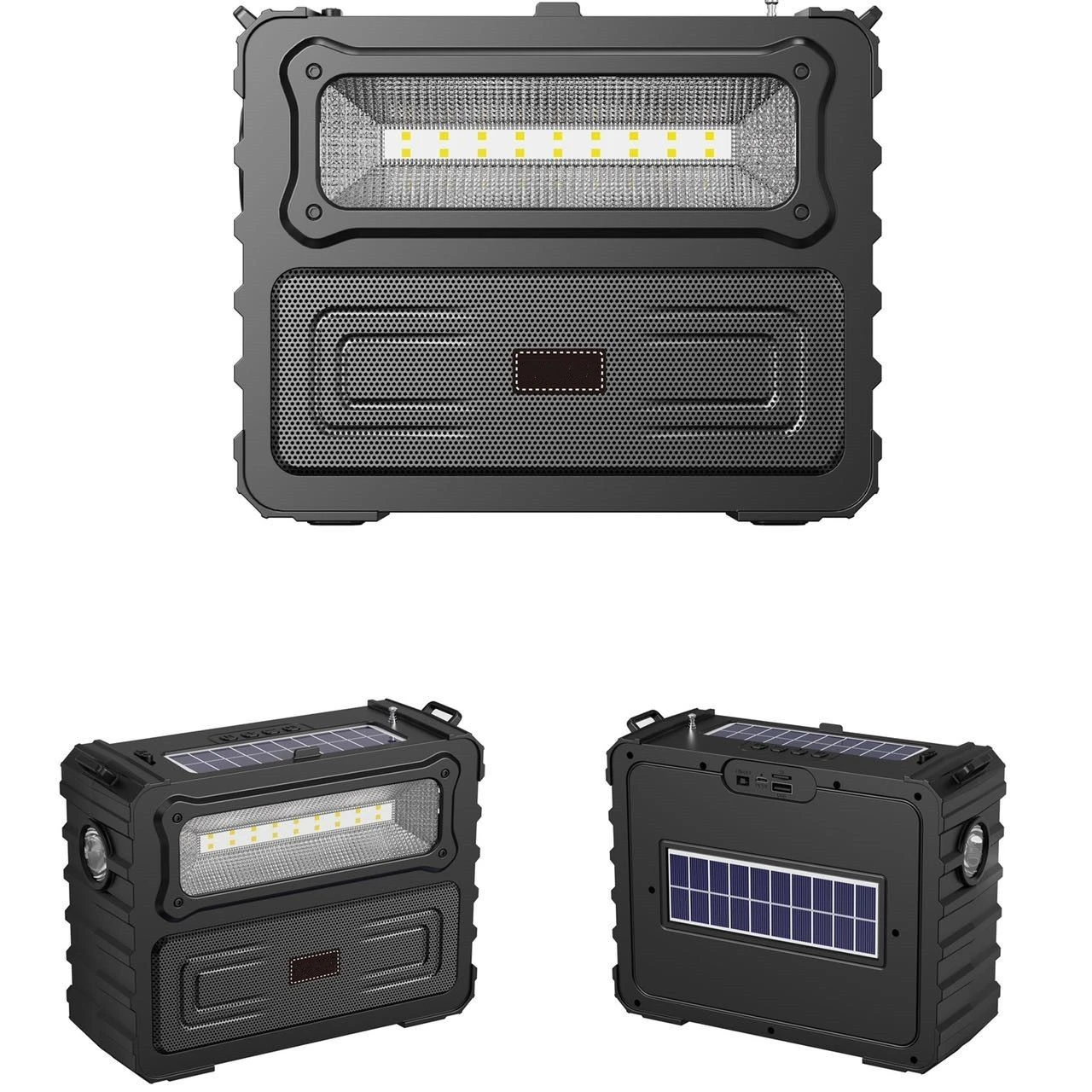 Waterproof Wireless Solar Bluetooth Speaker Stereo Sound Portable Tws Camping Speaker