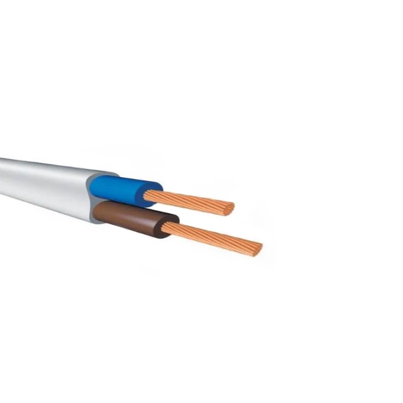 White H05vvh2-F Flat Flexible PVC Sheath Cable for Audio Video and Small Electronics
