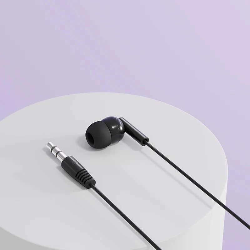 Wholesale 3.5mm Single One Ear Disposable Mono Earphones Single Side Tour Guide Headphone