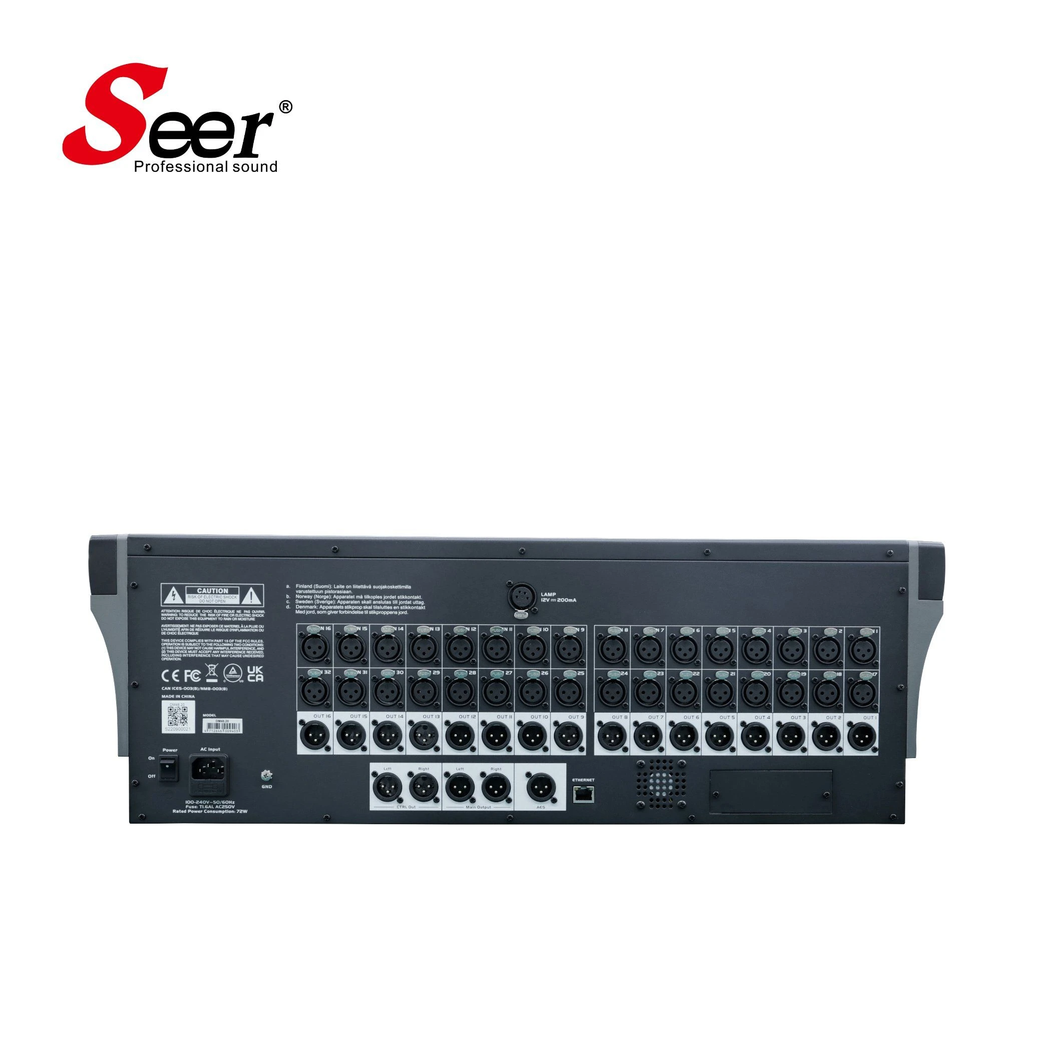 Wholesale Big Channels Professional Audio Mixer USB DJ Sound Mixing Console