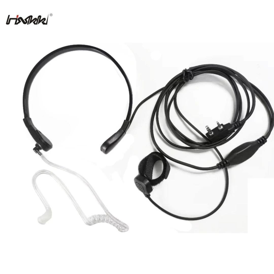 Wholesale Clear Tube Throat Micphone Headset with Finger Ptt for Security and Communication