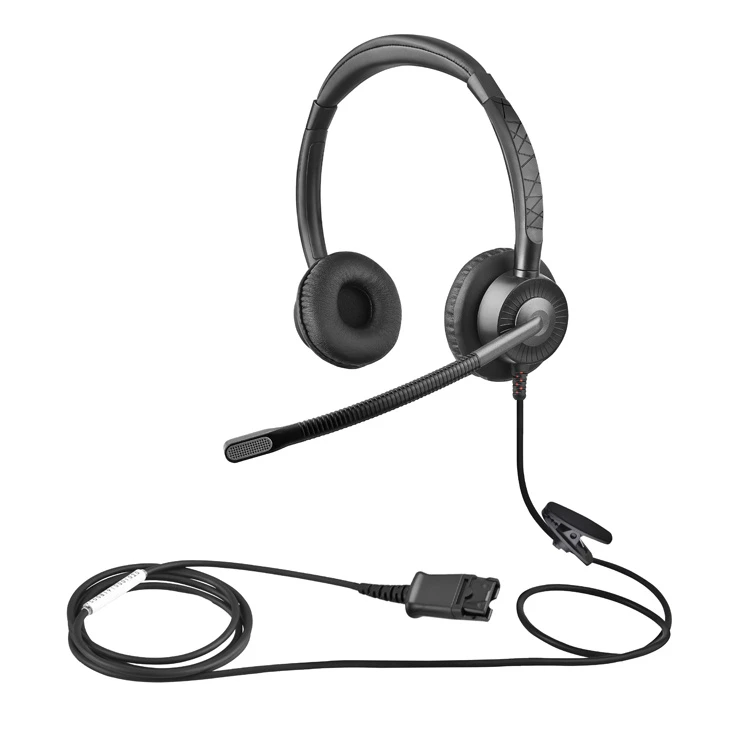 Wholesale Customer Service Call Center USB Headphone Enc Noise Canceling Mic Telephone Headsets with Phone Answer Button